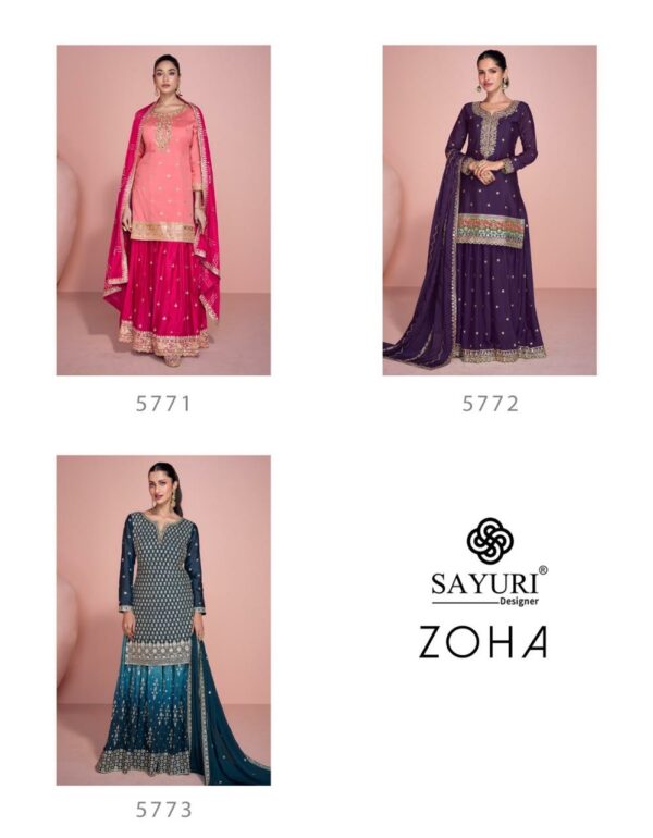 SAYURI DESIGNER ZOHA REAL CHINON SILK FANCY SUITS 10.jpg