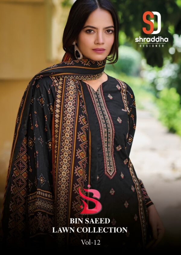 SHRADDHA DESIGNER BIN SAEED VOL 12 LAWN SUITS 1.jpg