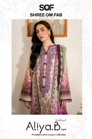 SHREE OM FAB ALIYA B VOL 5 LAWN KARACHI SUITS 7.jpg