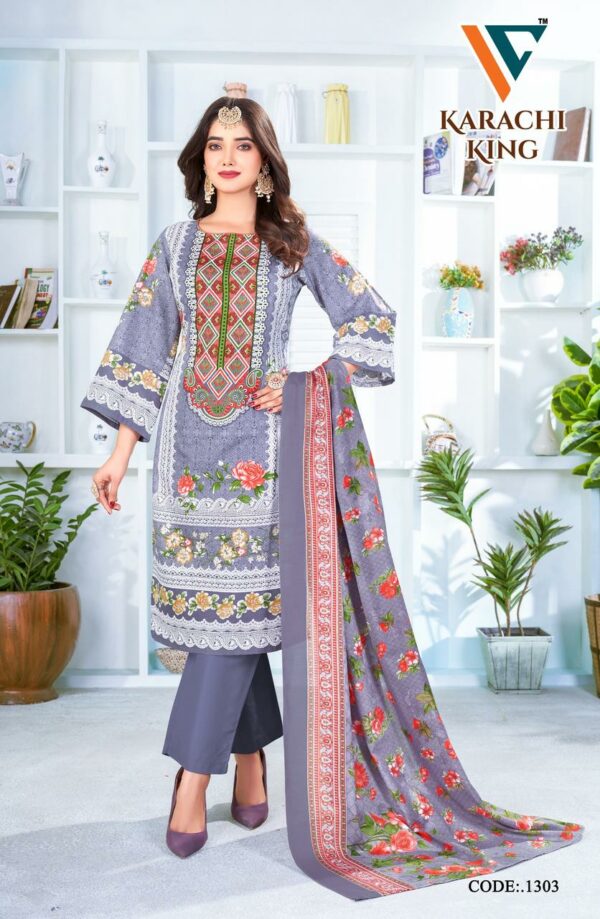 VANDANA‎‎‎‎‎ CREATION KARACHI KING‎ VOL 13 COTTON SUITS 5.jpg