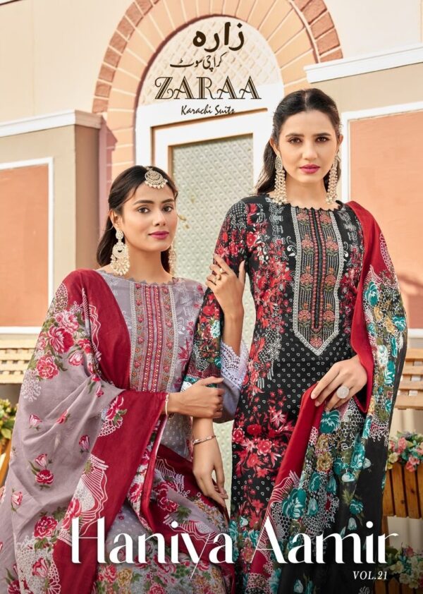ZAARA HANIYA AAMIR VOL 21 PAKISTANI LAWN SUITS 11.jpg