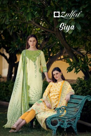 ZULFAT DESIGNER SIYA PURE COTTON SUITS CATALOGUE 11.jpg
