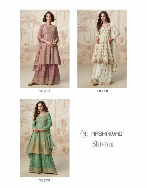 AASHIRWAD CREATION SHIVANI REAL GEORGETTE SUITS 4.jpg