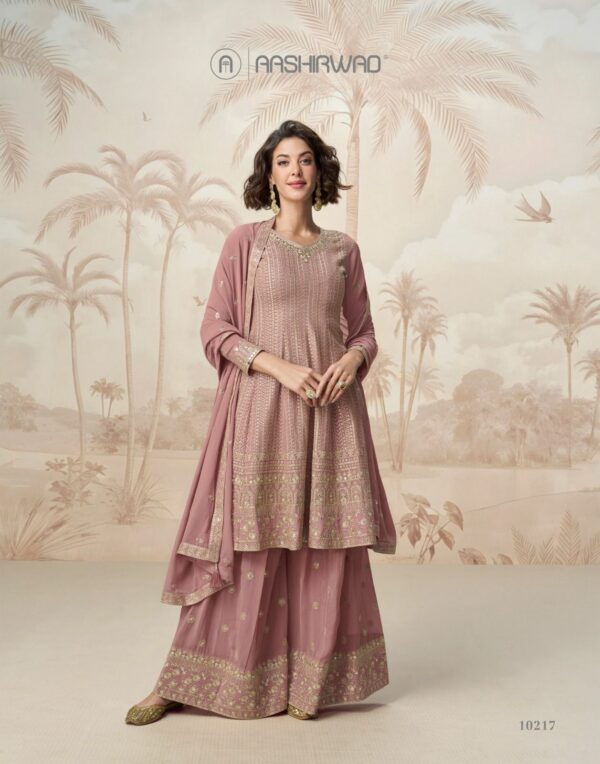 AASHIRWAD CREATION SHIVANI REAL GEORGETTE SUITS 5.jpg