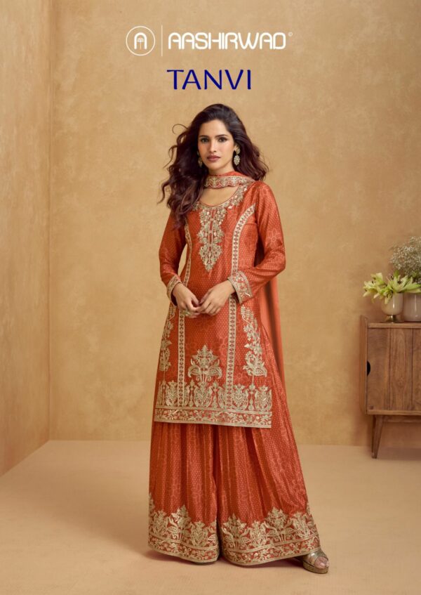 AASHIRWAD CREATION TANVI CHINNON SILK SUITS 10.jpg