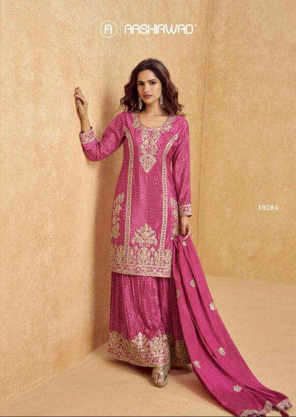 AASHIRWAD CREATION TANVI CHINNON SILK SUITS 9.jpg