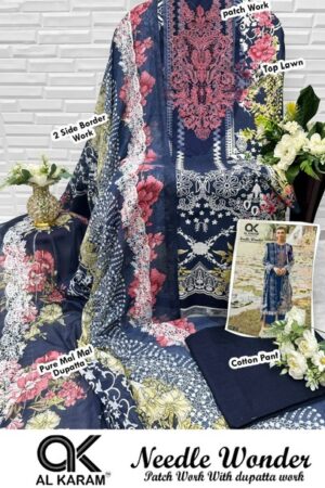 AL KARAM NEEDLE WONDER PURE LAWN SUITS CATALOG 4.jpg