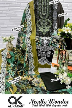 AL KARAM NEEDLE WONDER PURE LAWN SUITS CATALOG 6.jpg