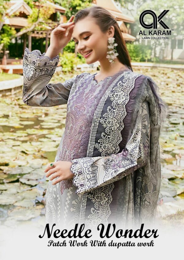 AL KARAM NEEDLE WONDER PURE LAWN SUITS CATALOG 9.jpg