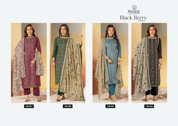 AZARA BLACK BERRY VOL 16 COTTON PRINTED SUITS 7.jpg