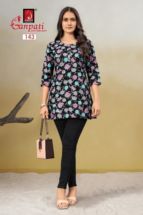 GANPATI TARANA VOL 2 COTTON TUNIC SHORT KURTI 7.jpg