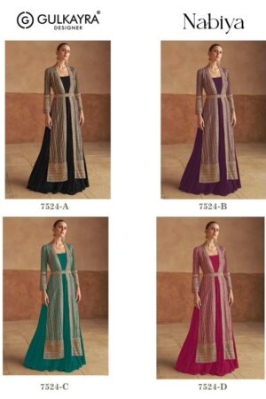 GULKAYRA DESIGNER NABIYA REAL GEORGETTE SUITS 6.jpg