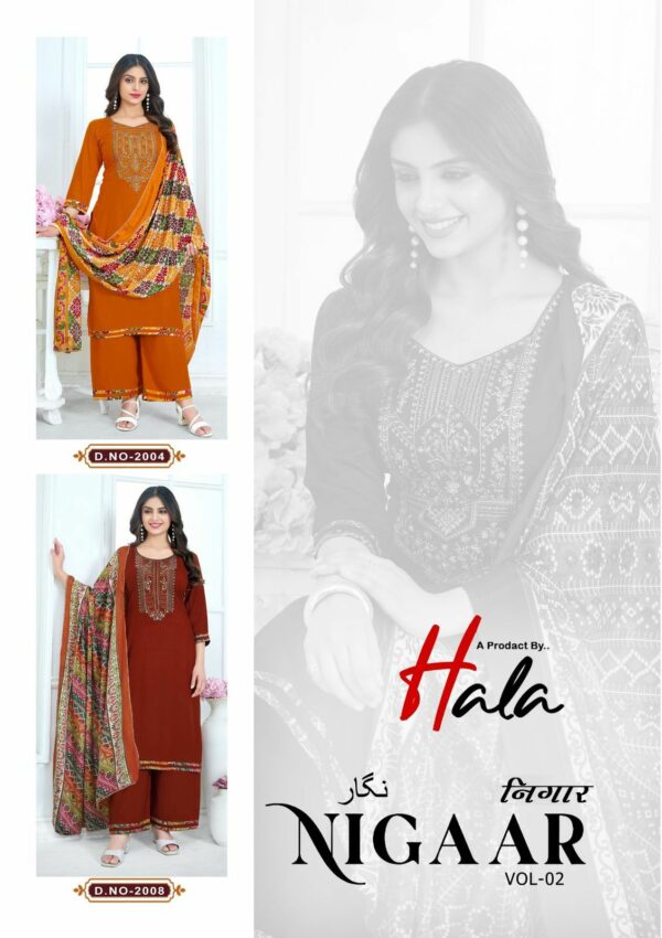 HALA NIGAAR VOL 2 RAYON EMBROIDERY SUITS SUPPLIER 17.jpg