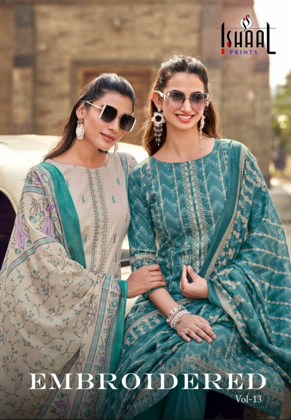 ISHAAL PRINTS EMBROIDERED VOL 13 PURE LAWN SUITS 1.jpg