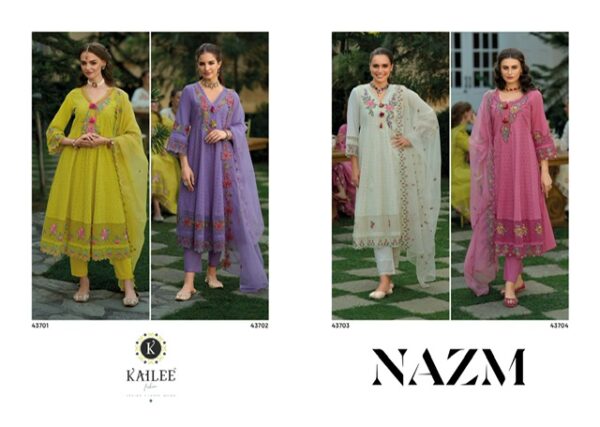 KAILEE FASHION NAZM PURE CHIKNAKARI FANCY KURTI 2.jpg