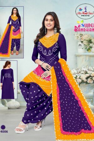 MISS WORLD BANDHANI VOL 14 COTTON PRINTED SUITS 12.jpg