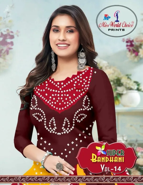 MISS WORLD BANDHANI VOL 14 COTTON PRINTED SUITS 3.jpg
