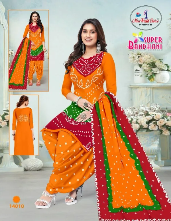 MISS WORLD BANDHANI VOL 14 COTTON PRINTED SUITS 5.jpg
