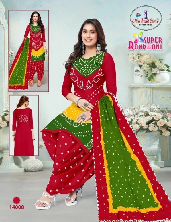 MISS WORLD BANDHANI VOL 14 COTTON PRINTED SUITS 6.jpg
