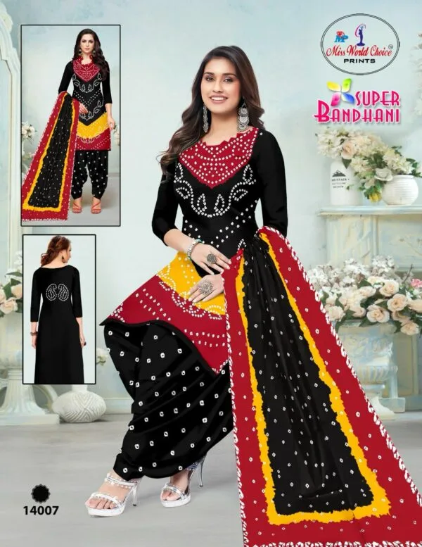 MISS WORLD BANDHANI VOL 14 COTTON PRINTED SUITS 8.jpg