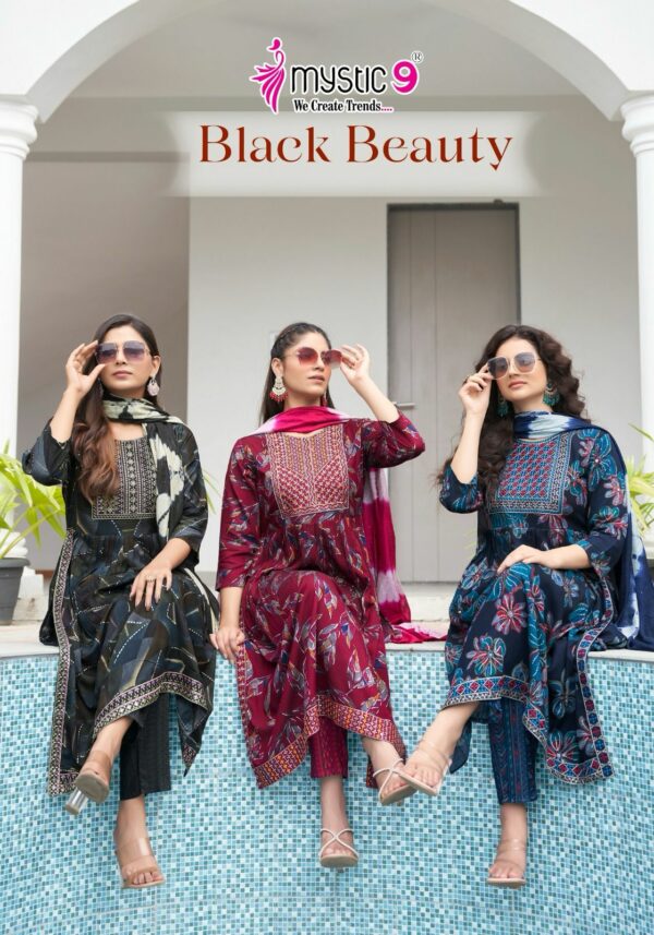 MYSTIC 9 BLACK BEAUTY VOL 4 RAYON NYRA CUT KURTI 11.jpg