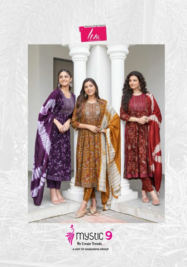 MYSTIC 9 BLACK BEAUTY VOL 4 RAYON NYRA CUT KURTI 12.jpg