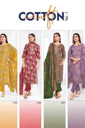 RADHIKA LIFESTYLE COTTON CRAFT VOL 1 KURTIS CATALOG 13.jpg