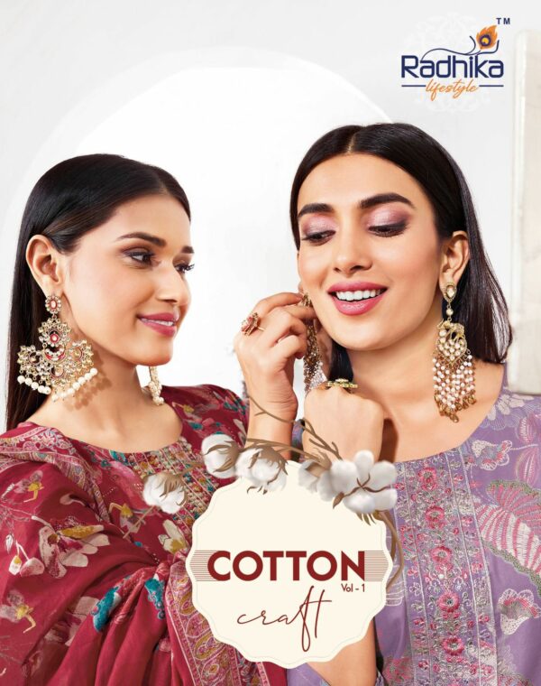 RADHIKA LIFESTYLE COTTON CRAFT VOL 1 KURTIS CATALOG 14.jpg
