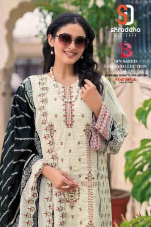 SHRADDHA DESIGNER BIN SAEED VOL 13 COTTON SUITS 12.jpg