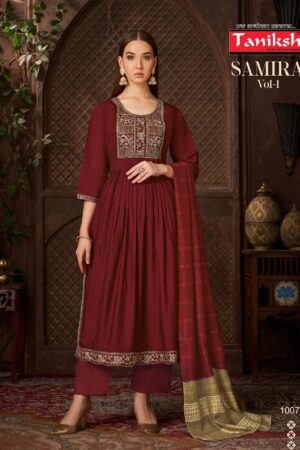 TANIKSH SAMIRA VOL 1 ROMAN EMBROIDERY KURTI 1 1.jpg