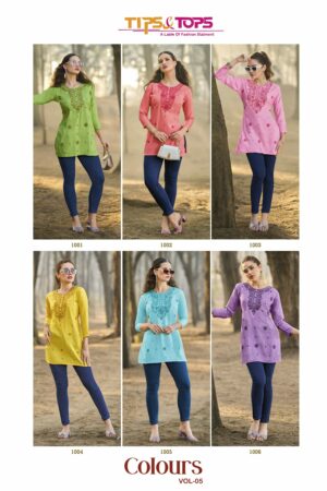 TIPS TOPS COLORS VOL 5 RAYON EMBROIDERY KURTI 2.jpg