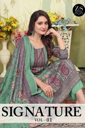 ZS TEXTILE SIGNATURE VOL 1 PAKISTANI COTTON SUITS 9.jpg