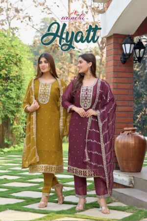 AANCHI HYATT CRUNCHY READYMADE KURTI CATALOGUE 1.jpg