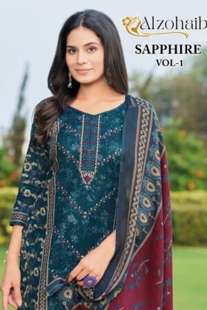 ALZOHAIB SAPPHIRE VOL 1 PURE COTTON PRINTED SUITS 6.jpg