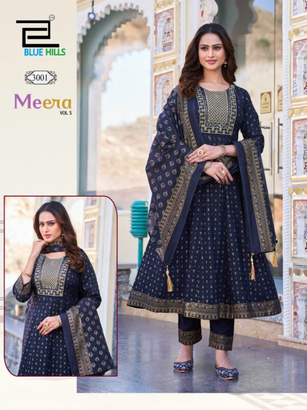 BLUE HILLS MEERA VOL 3 REYON ANARKALI PRINTED KURTIS 7.jpg
