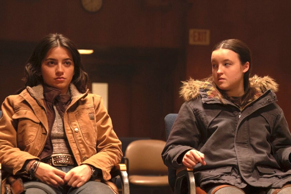 The Last of Us fans praise ‘perfect’ casting of season two character after dramatic first episode Rehmat Boutique Bella Ramsey right as Ella and Isabela Merced left as Dina in The Last of Us season two.jpeg