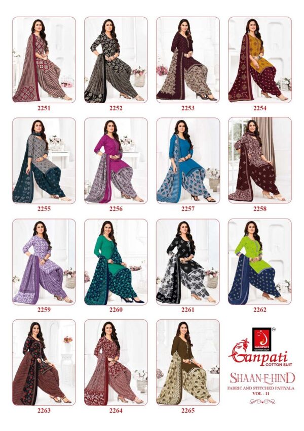 GANPATI SHAAN E HIND VOL 11 COTTON PRINTED SUITS 1.jpg