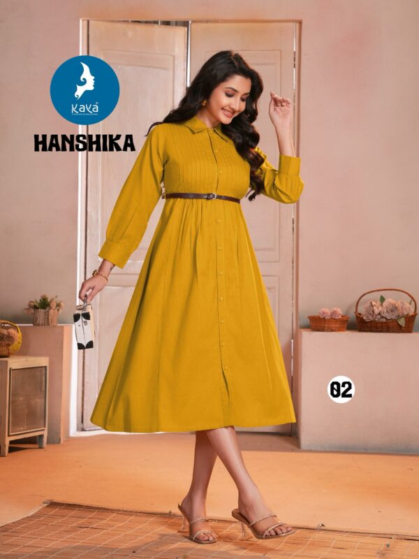 KAYA KURTI HANSHIKA COTTON TOP WITH BELT CATALOGUE 8.jpg