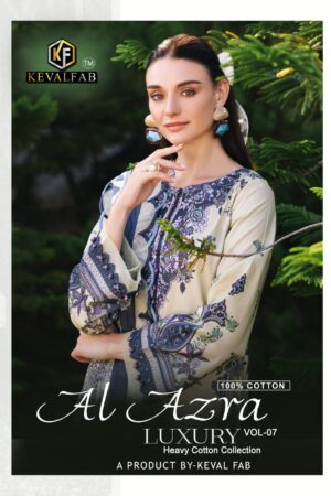 KEVAL FAB AL AZRA VOL 7 COTTON KARACHI SUITS CATALOG 7.jpg