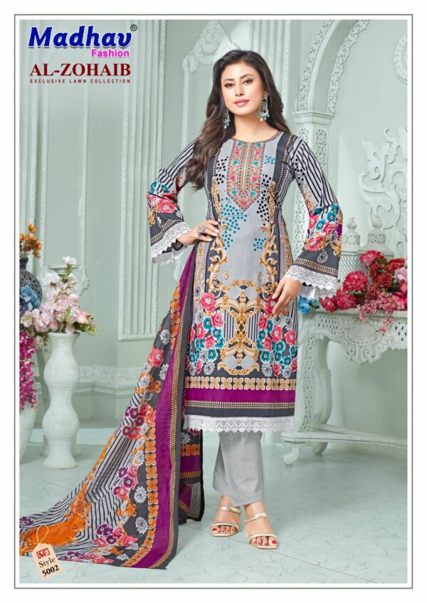 MADHAV FASHION AL ZOHAIB VOL 5 LAWN SUITS SUPPLIER 1.jpg