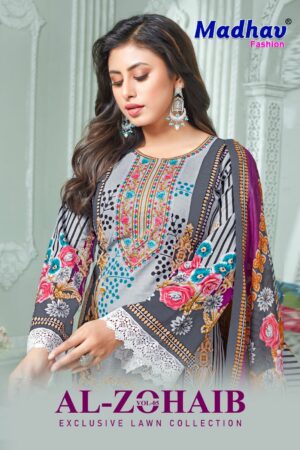 MADHAV FASHION AL ZOHAIB VOL 5 LAWN SUITS SUPPLIER 7.jpg