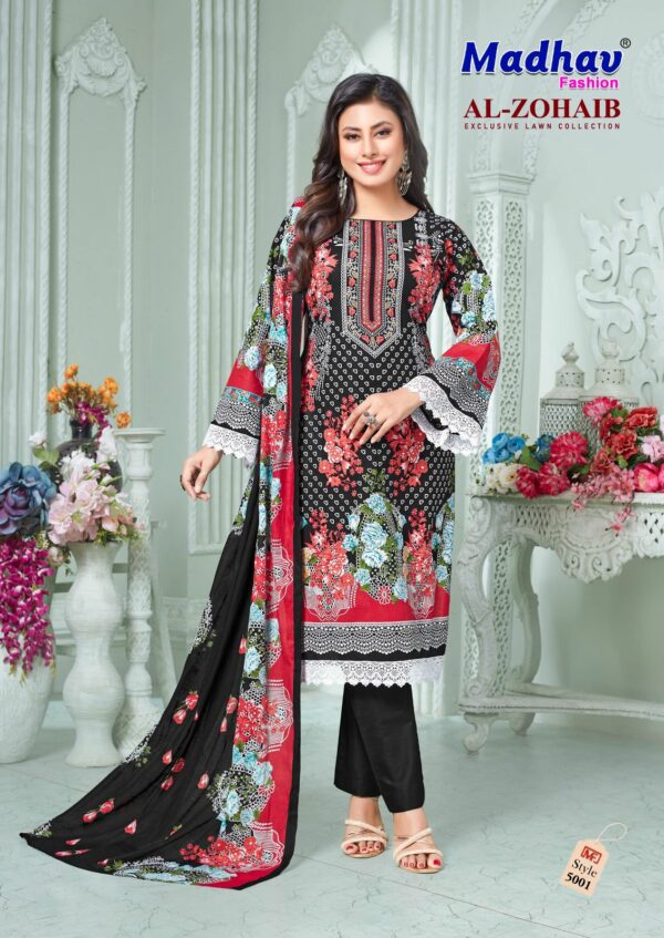 MADHAV FASHION AL ZOHAIB VOL 5 LAWN SUITS SUPPLIER 8.jpg