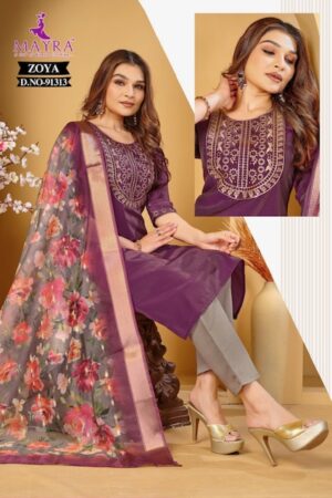MAYRA FASHION ZOYA SIMMER SILK READYMADE KURTI 5.jpg
