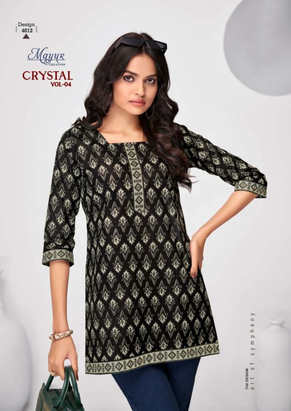 MAYUR CRYSTAL VOL 4 COTTON PRINTED SHORT KURTI 13.jpg