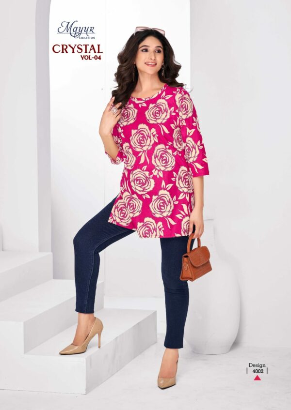 MAYUR CRYSTAL VOL 4 COTTON PRINTED SHORT KURTI 3.jpg