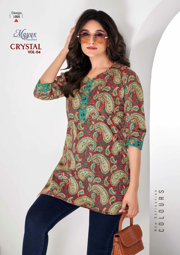MAYUR CRYSTAL VOL 4 COTTON PRINTED SHORT KURTI 5.jpg