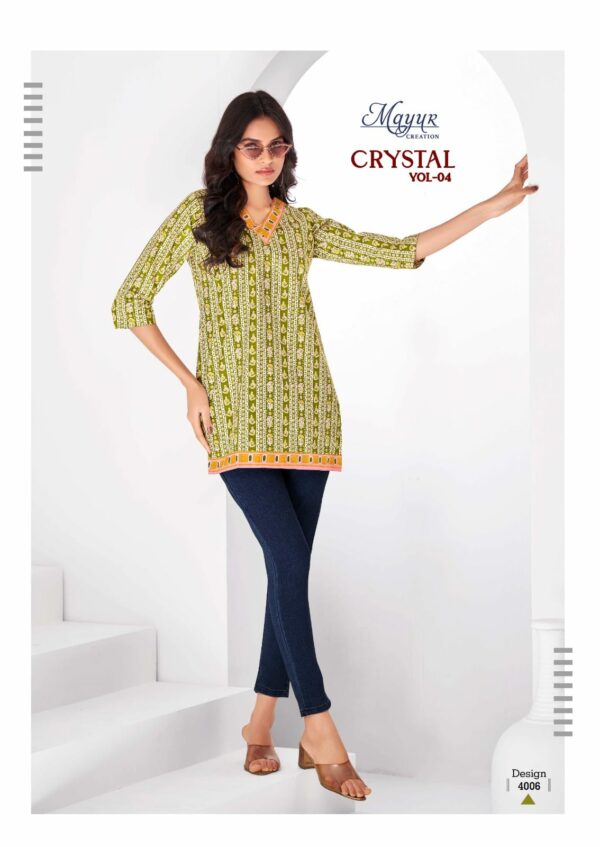 MAYUR CRYSTAL VOL 4 COTTON PRINTED SHORT KURTI 7.jpg