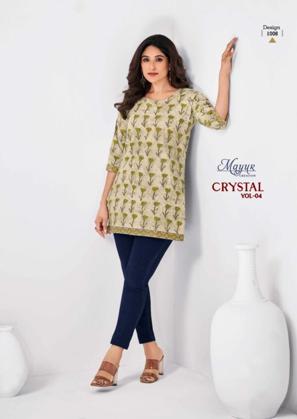 MAYUR CRYSTAL VOL 4 COTTON PRINTED SHORT KURTI 9.jpg