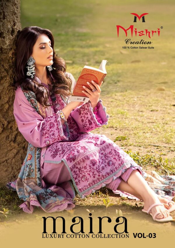 MISHRI CREATION MAIRA VOL 3 COTTON KARACHI SUITS 10.jpg