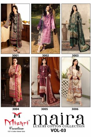 MISHRI CREATION MAIRA VOL 3 COTTON KARACHI SUITS 11.jpg